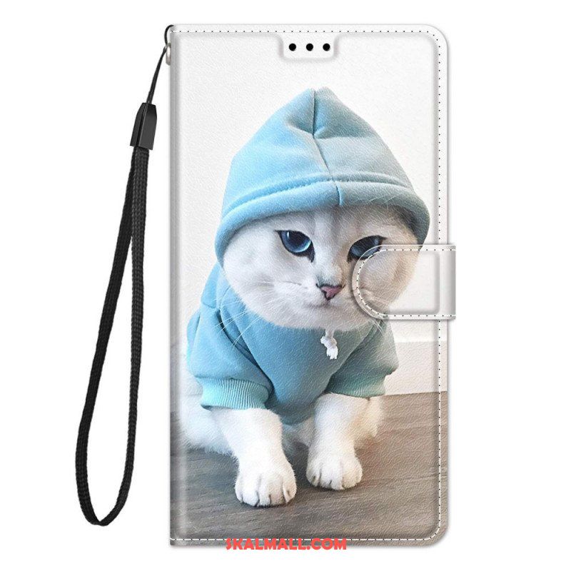 Fodral Samsung Galaxy M53 5G Med Kedjar Thong Cat Fan