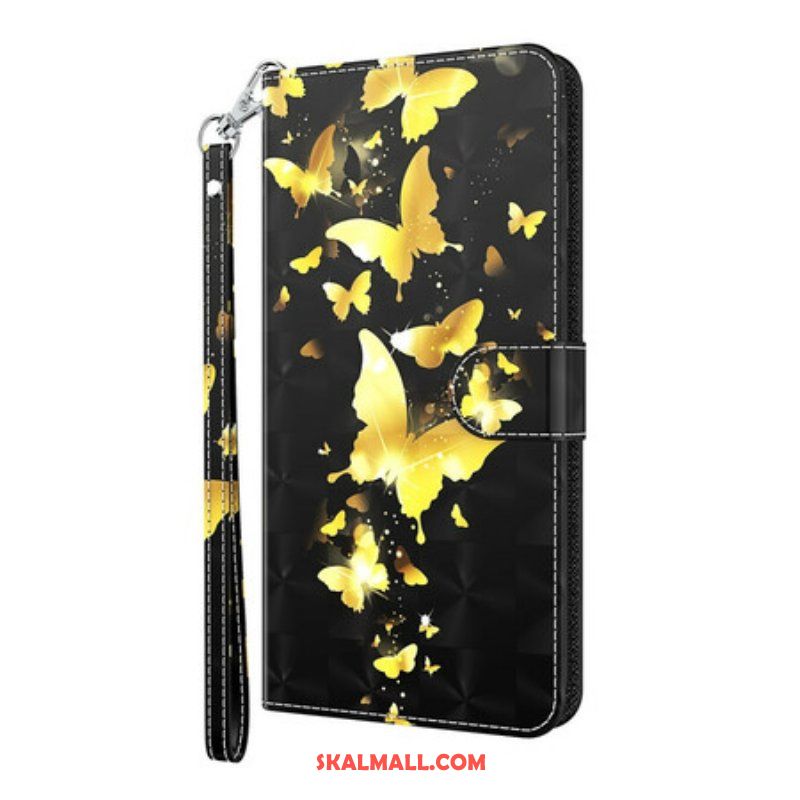 Fodral Samsung Galaxy S21 5G Gula Fjärilar