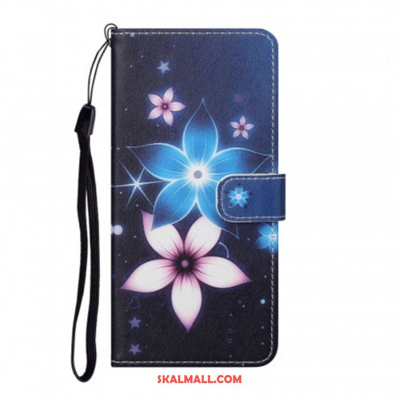 Fodral Samsung Galaxy S22 Plus 5G Med Kedjar Lunar Strap Blommor