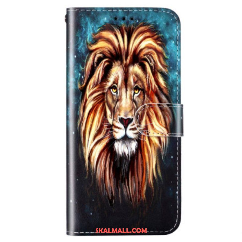 Fodral Samsung Galaxy S23 5G Med Kedjar Lanyard Lion