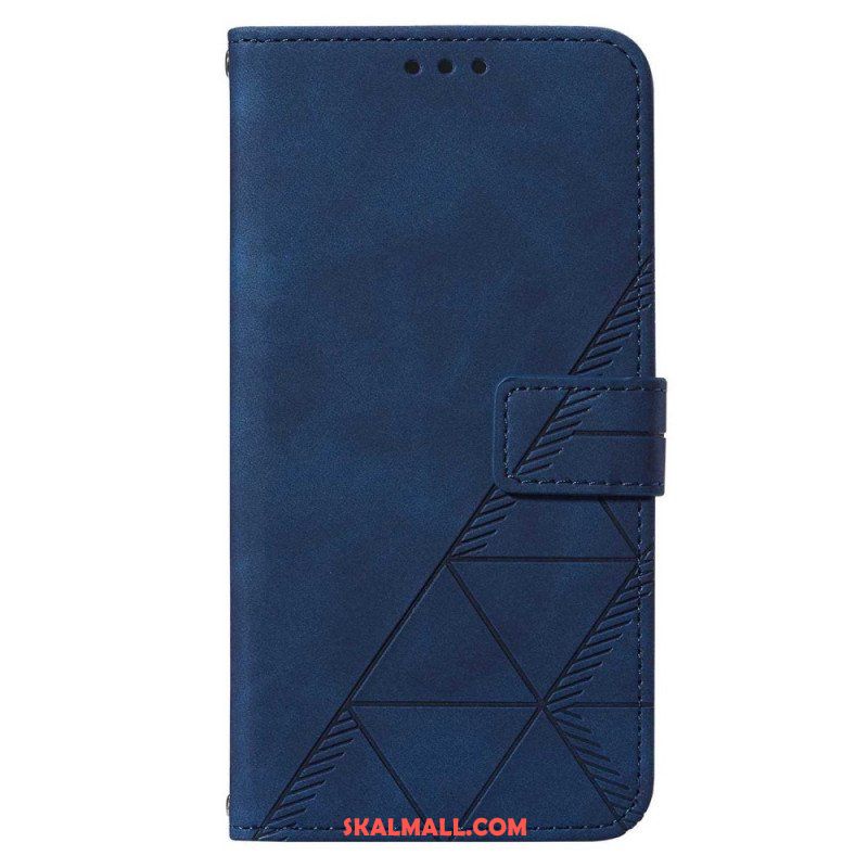 Fodral Samsung Galaxy S23 5G Med Kedjar Rem Trianglar