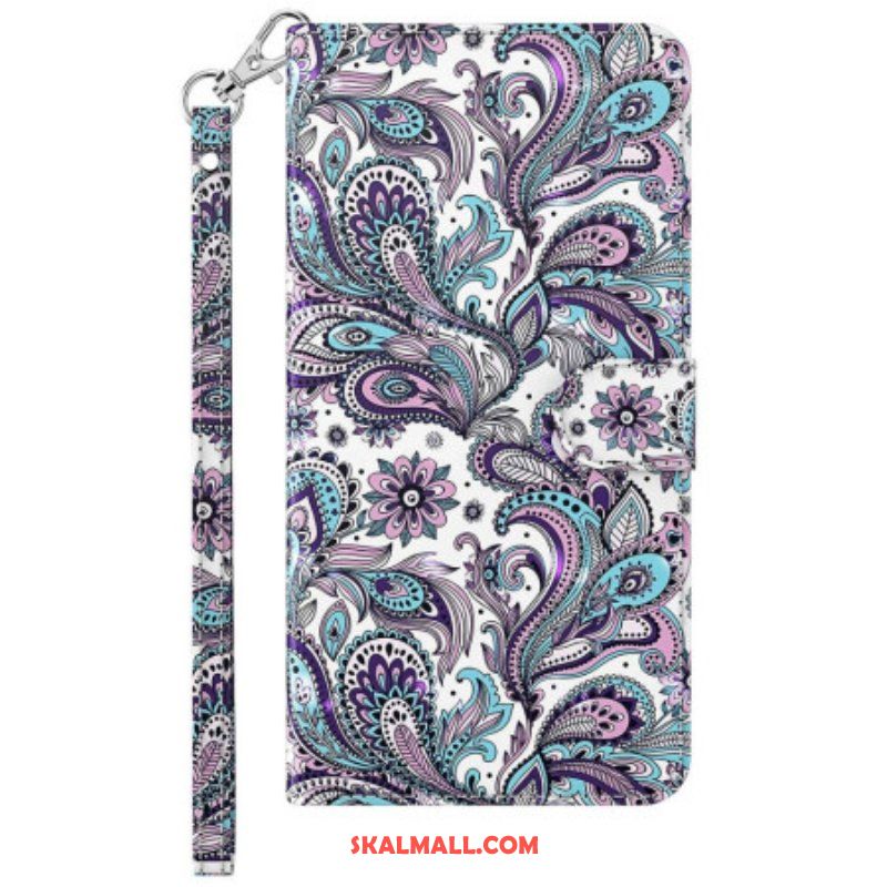 Fodral Samsung Galaxy S23 5G Med Kedjar Strappy Paisley Mönster