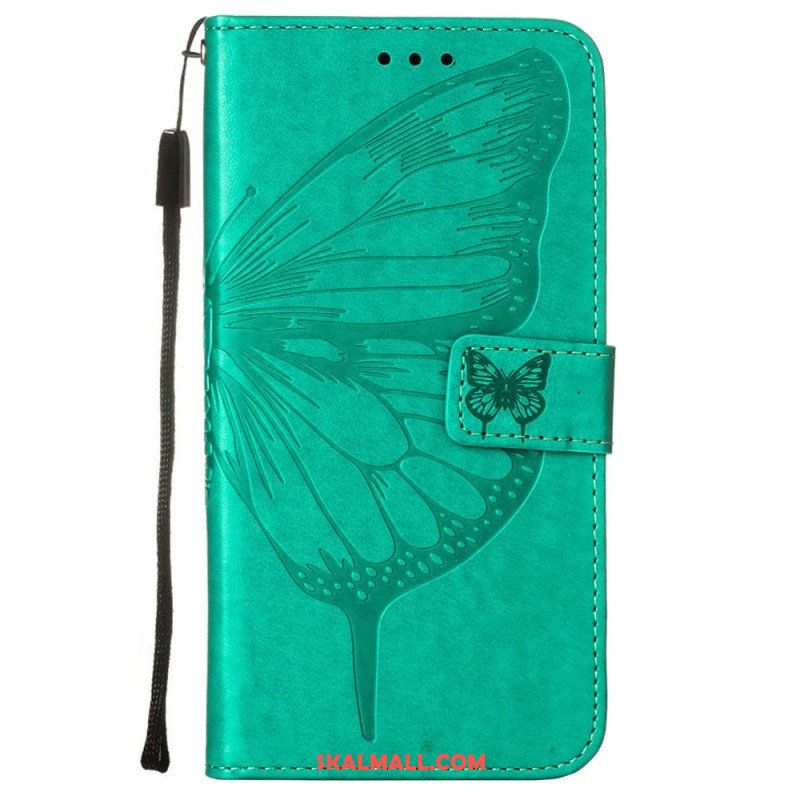 Fodral Samsung Galaxy S23 Plus 5G Med Kedjar Barock Strappy Butterfly