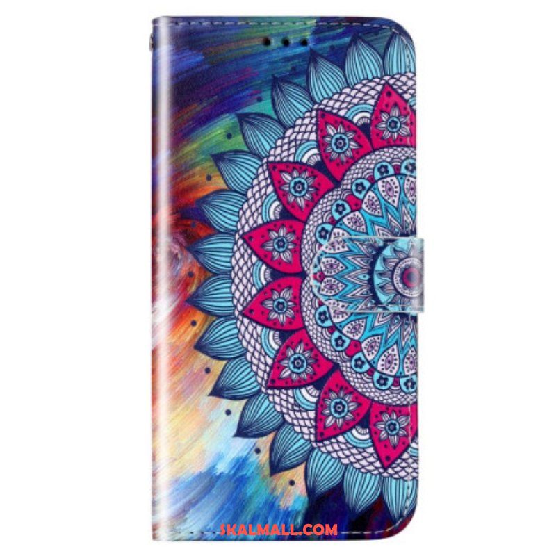 Fodral Samsung Galaxy S23 Plus 5G Med Kedjar Färgglad Strappy Mandala