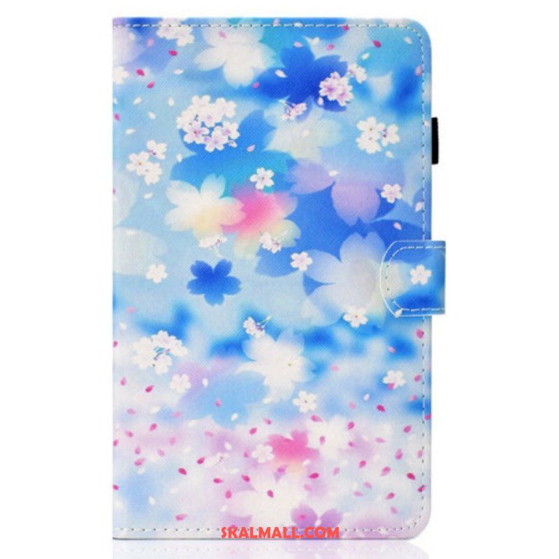 Fodral Samsung Galaxy Tab S8 / Tab S7 Akvarell Blommor