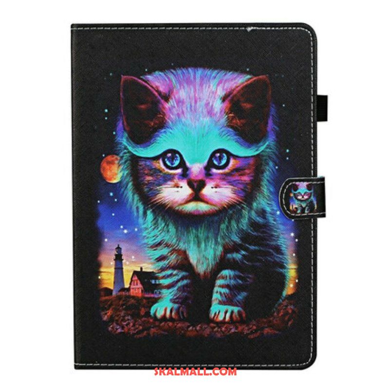 Fodral Samsung Galaxy Tab S8 / Tab S7 Elektrisk Katt