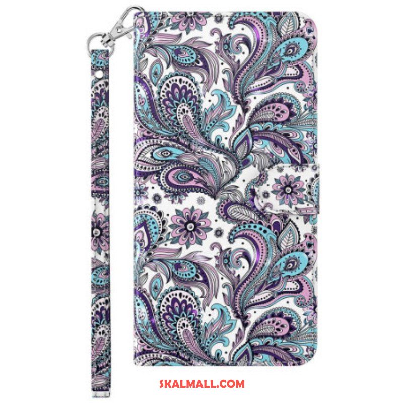 Fodral Sony Xperia 5 IV Med Kedjar Strappy Paisley Mönster