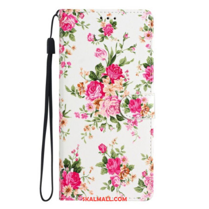 Fodral Xiaomi 12 Lite Med Kedjar Rem Liberty Flowers