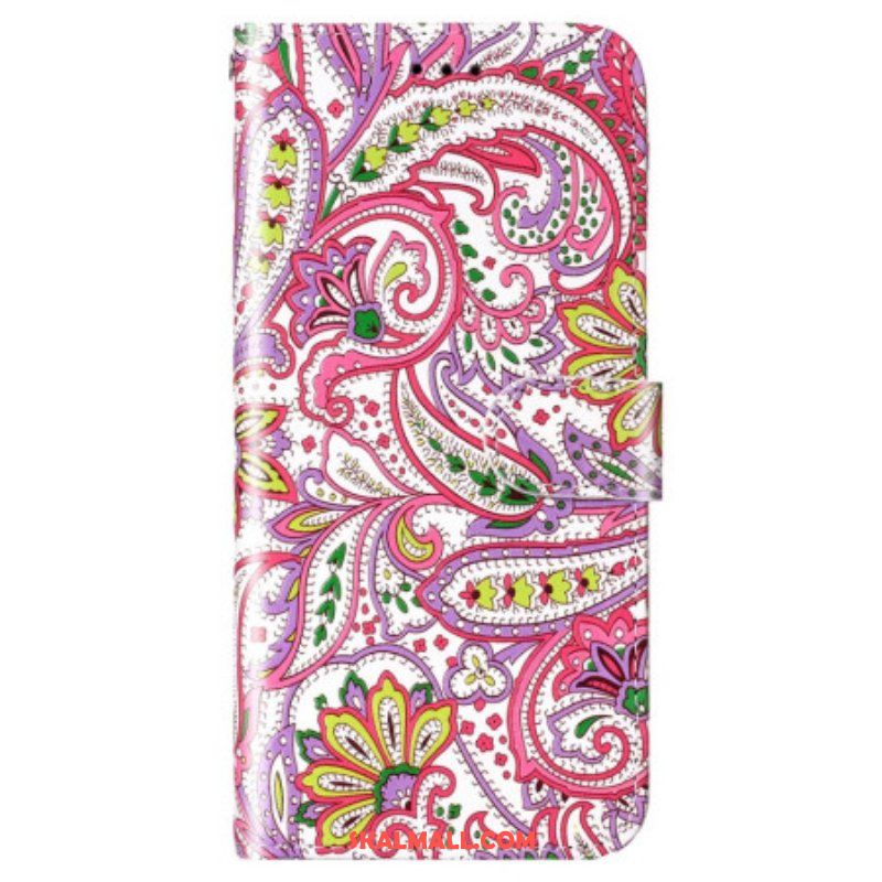 Fodral Xiaomi 12 Lite Med Kedjar Strappy Paisley Mönster