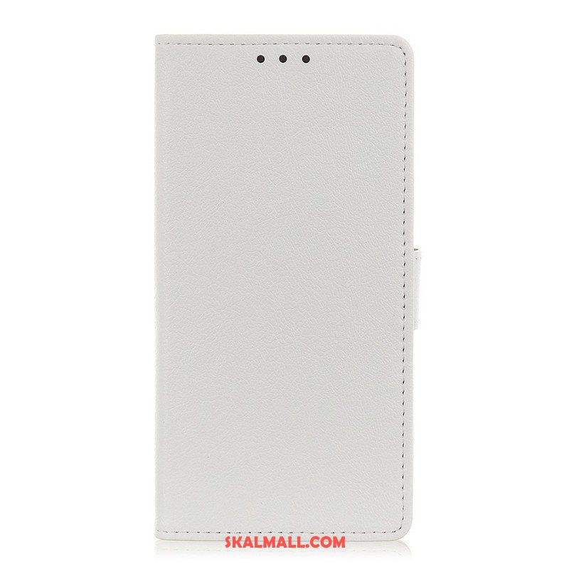 Fodral Xiaomi 12 Pro Enkel Glänsande Lädereffekt