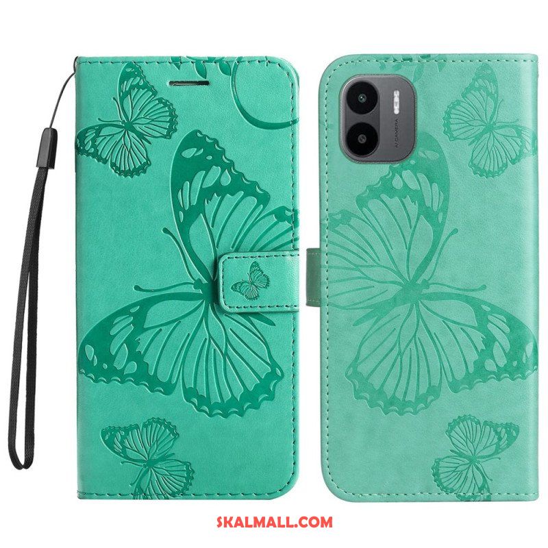 Fodral Xiaomi Redmi A1 Med Kedjar Jättebandfjärilar