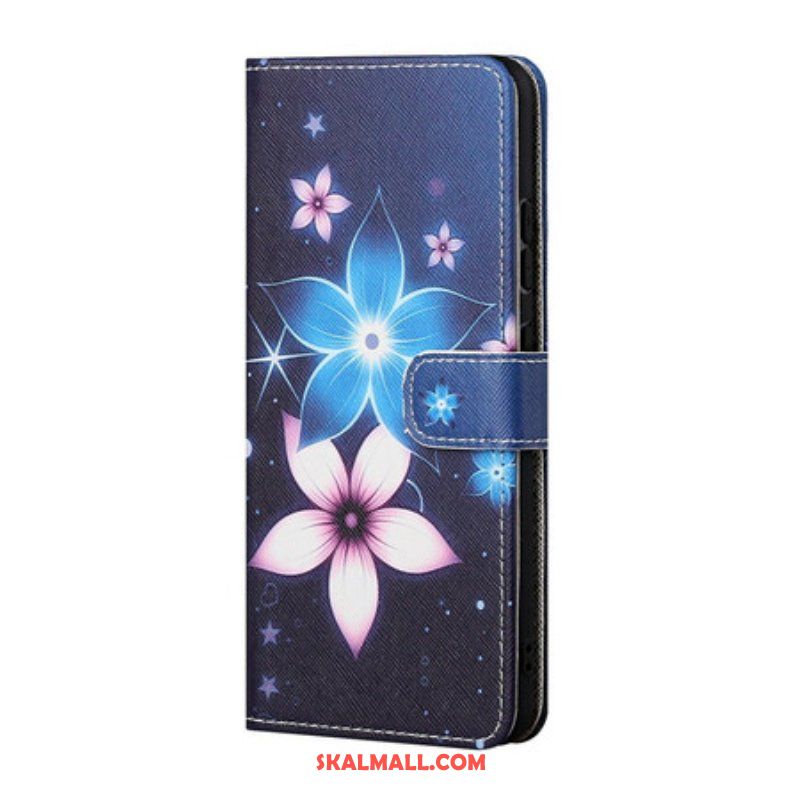 Fodral Xiaomi Redmi Note 10 5G Med Kedjar Lunar Strap Blommor