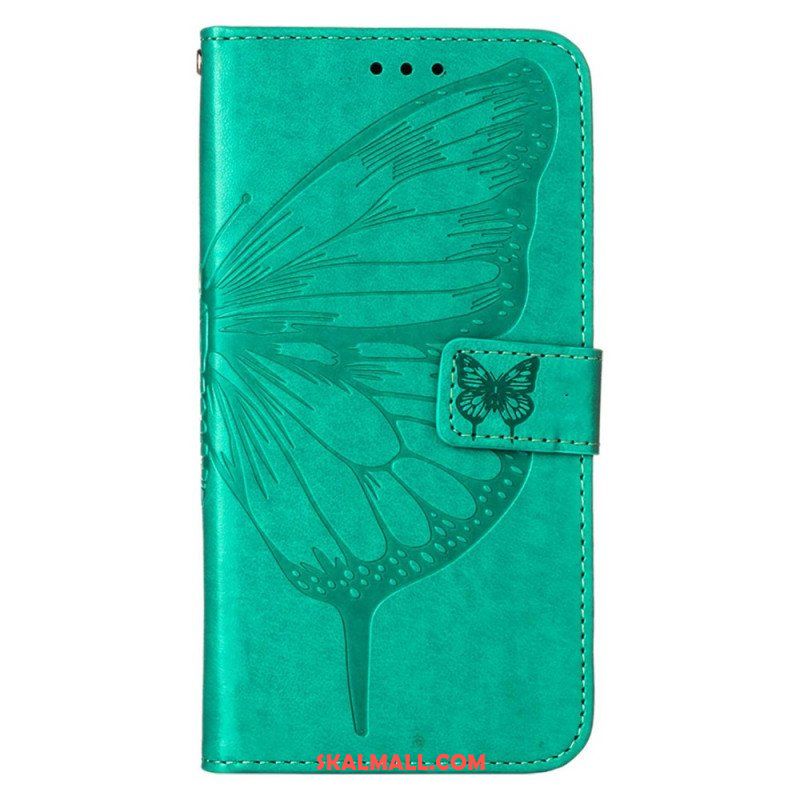 Fodral Xiaomi Redmi Note 11 Pro Plus 5G Butterfly Design Med Lanyard