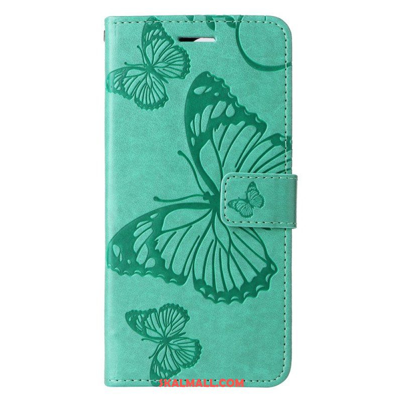 Fodral Xiaomi Redmi Note 12 5G Med Kedjar Jättebandfjärilar