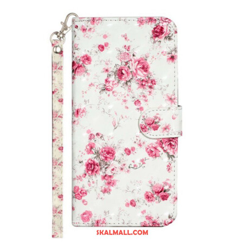 Fodral iPhone 13 Pro Max Med Kedjar Strap Light Spot Flowers