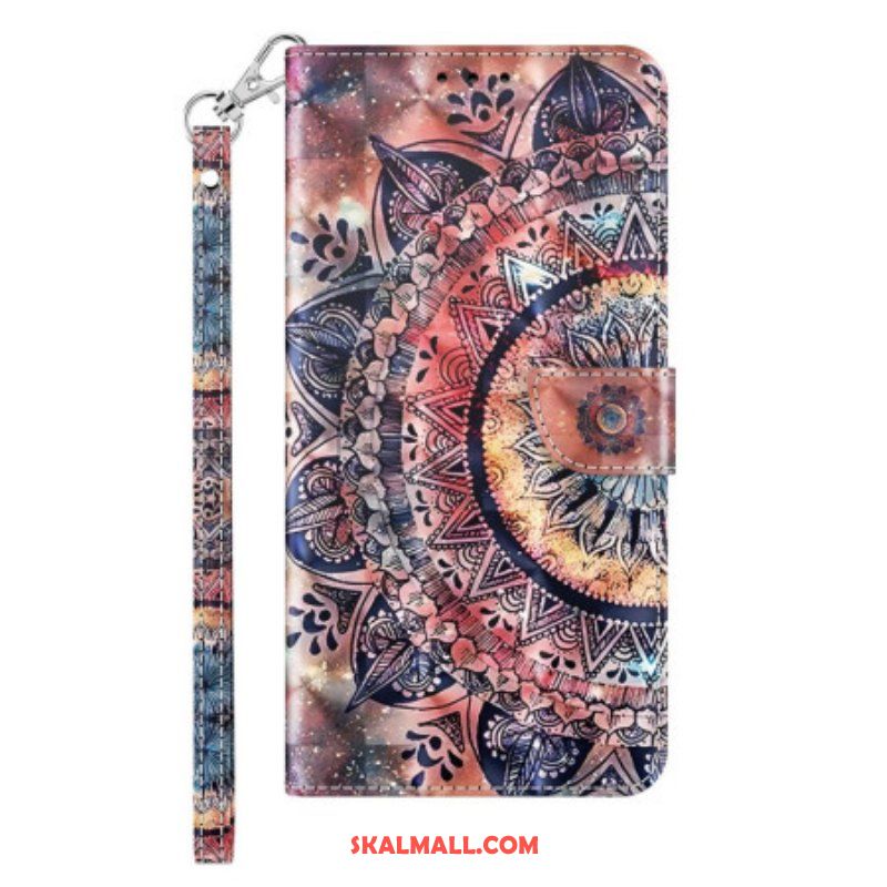 Fodral iPhone 14 Pro Med Kedjar Färgglad Strappy Mandala