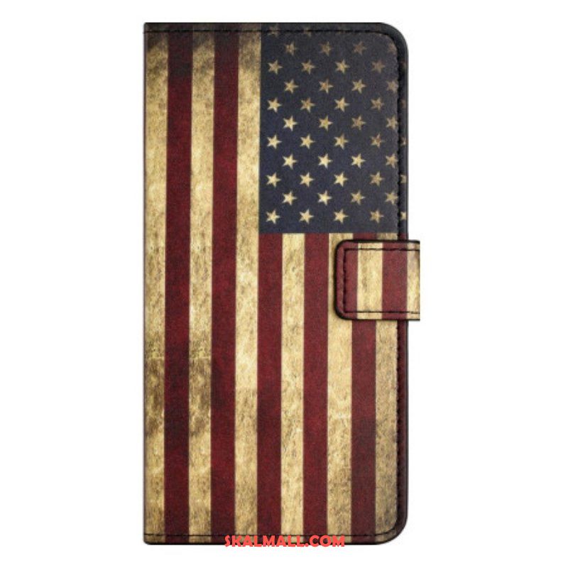 Fodral iPhone 14 Pro Vintage Amerikanska Flaggan