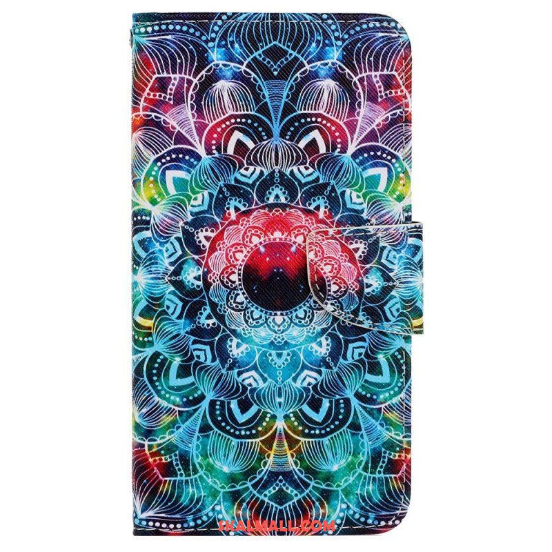 Fodral iPhone 15 Med Kedjar Färgglad Mandala Med Rem