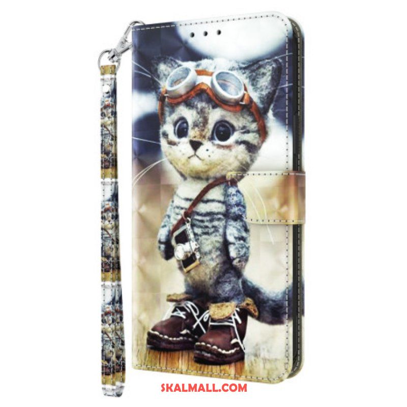 Fodral iPhone 15 Pro Max Med Kedjar Aviator Cat Med Rem