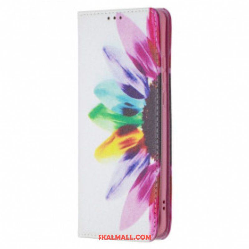 Folio-fodral Huawei P50 Pro Läderfodral Akvarell Blomma