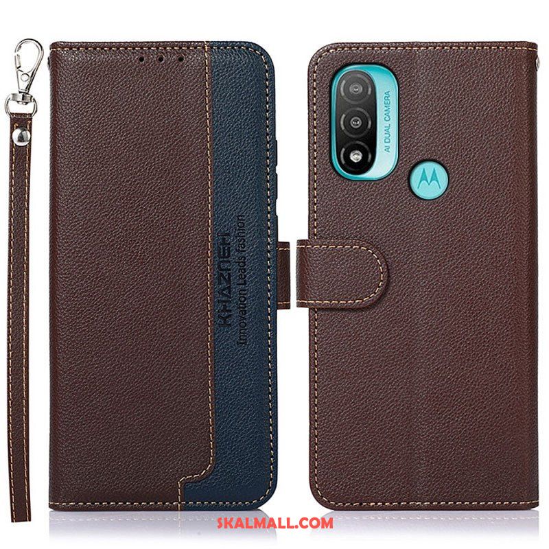 Folio-fodral Moto E40 / E30 / E20 Lychee Style Rfid Khazneh