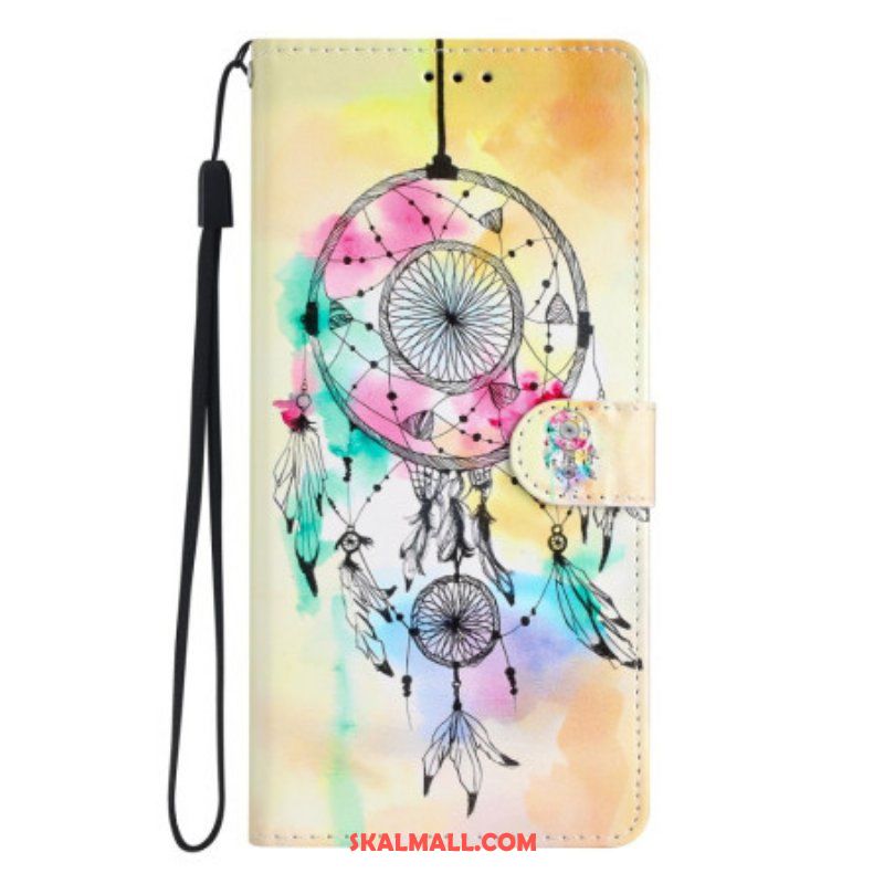 Folio-fodral Oppo Reno 8 Lite Med Kedjar Strap Dream Catcher