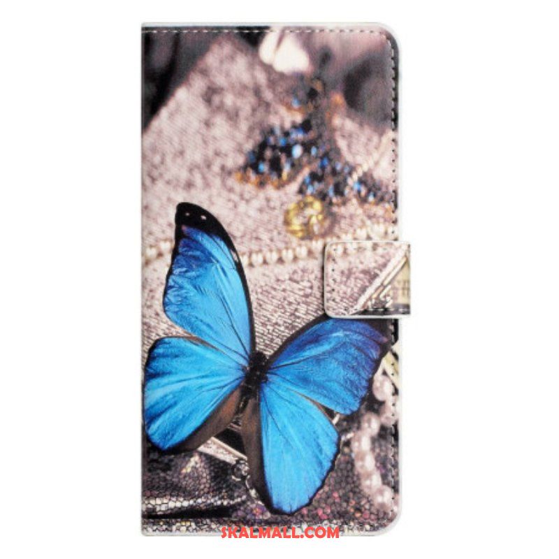 Folio-fodral Samsung Galaxy A14 / A14 5G Blå Fjäril