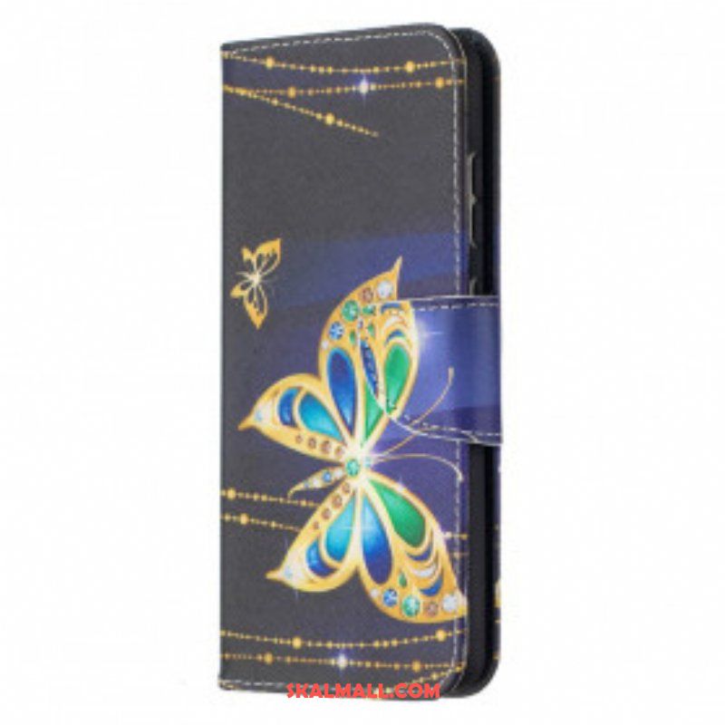Folio-fodral Samsung Galaxy A52 4G / A52 5G / A52s 5G Gyllene Fjärilar