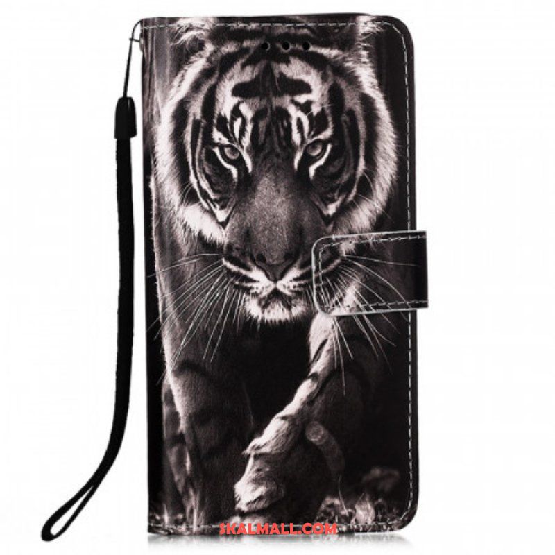 Folio-fodral Samsung Galaxy A53 5G Med Kedjar Strappy Night Tiger