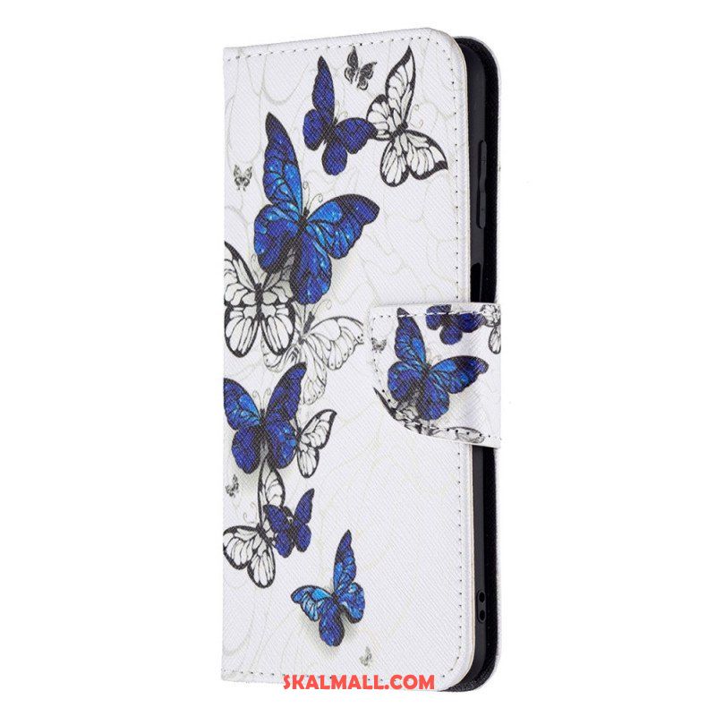 Folio-fodral Samsung Galaxy M32 Butterflies Kings