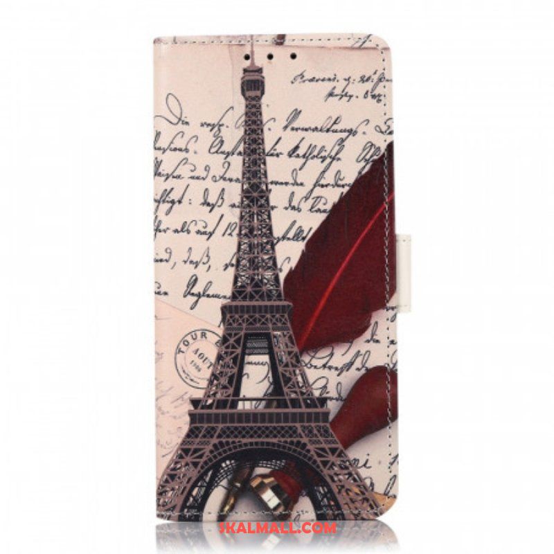 Folio-fodral Samsung Galaxy M32 Poetens Eiffeltorn