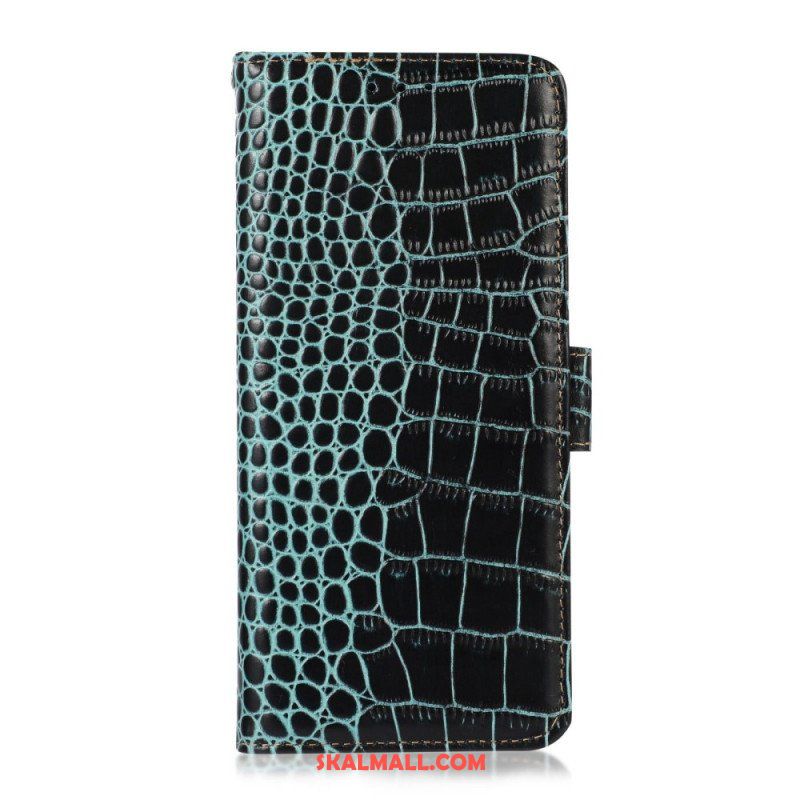 Folio-fodral Samsung Galaxy M33 5G Crocodile Style Rfid