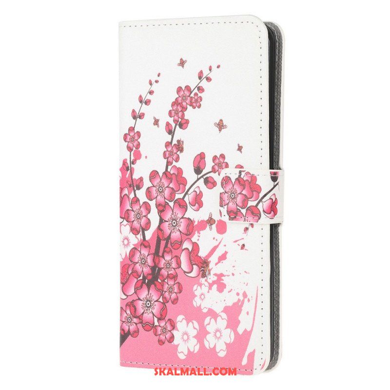 Folio-fodral Samsung Galaxy M53 5G Tropiska Blommor