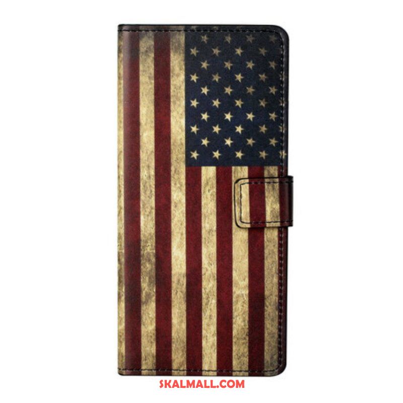 Folio-fodral Samsung Galaxy S21 5G Amerikanska Flaggan