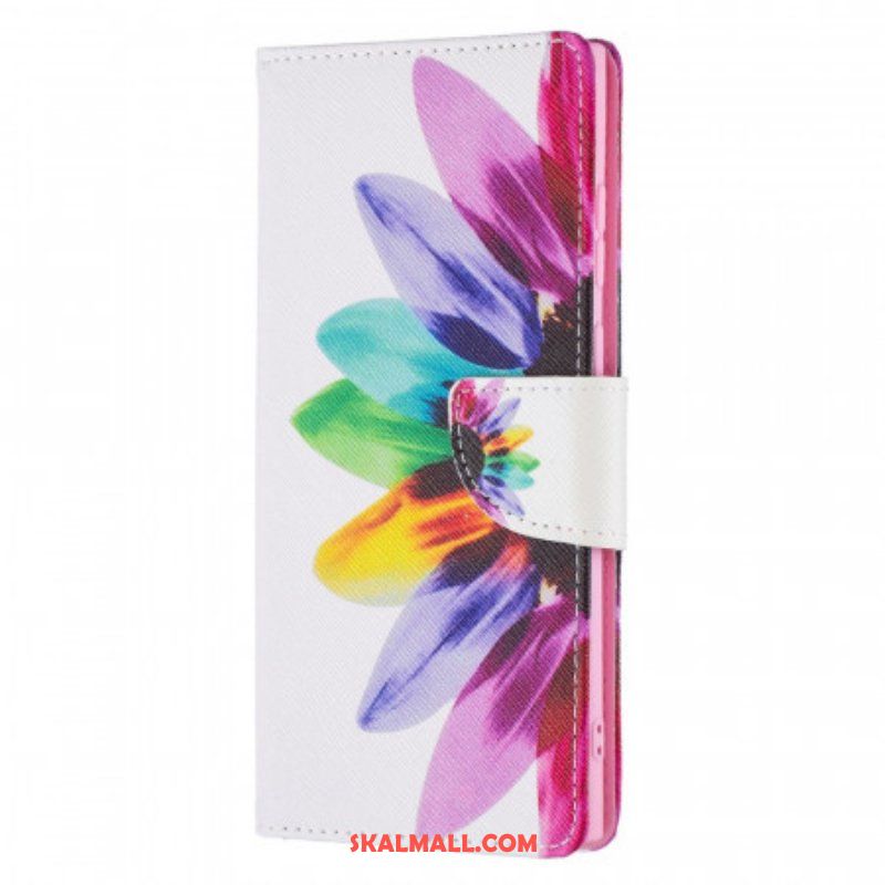 Folio-fodral Samsung Galaxy S21 Ultra 5G Akvarell Blomma