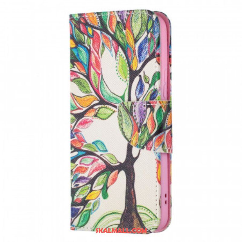 Folio-fodral Samsung Galaxy S22 5G Färgglada Träd