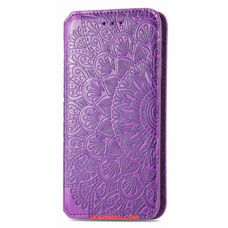 Folio-fodral Samsung Galaxy S22 Ultra 5G Läderfodral Mandala
