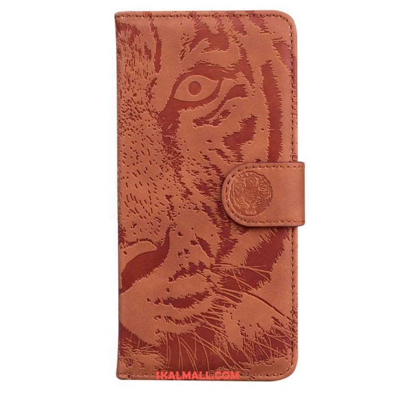 Folio-fodral Samsung Galaxy S23 Plus 5G Tiger Fotavtryck