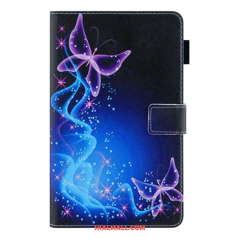 Folio-fodral Samsung Galaxy Tab A7 Lite Färgglada Fjärilar