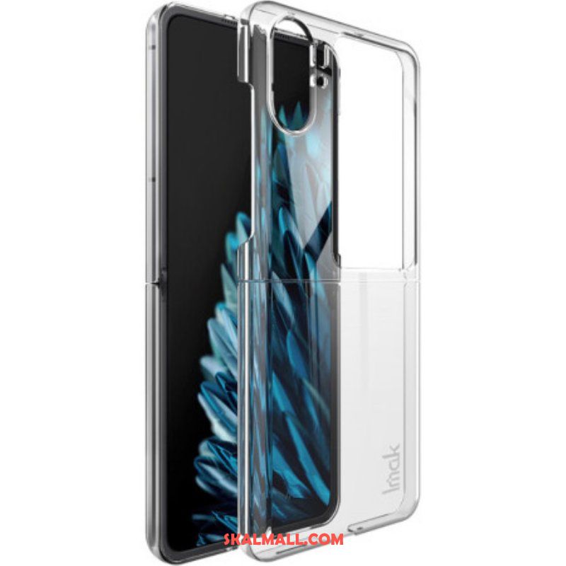 Folio-fodral Skal Oppo Find N2 Flip Läderfodral Transparent Imak