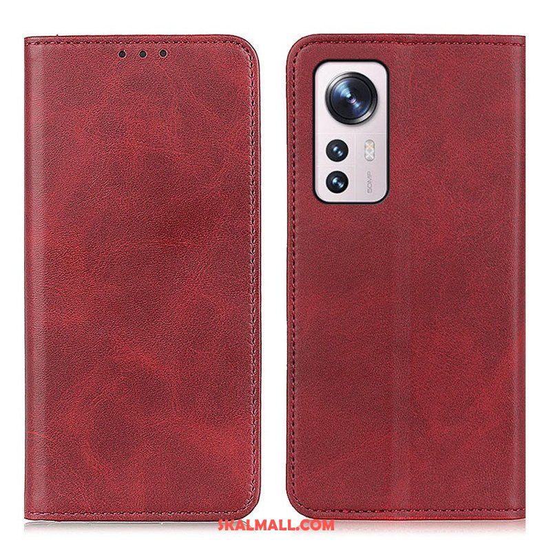 Folio-fodral Xiaomi 12 / 12X Läderfodral Elegance Split Läder