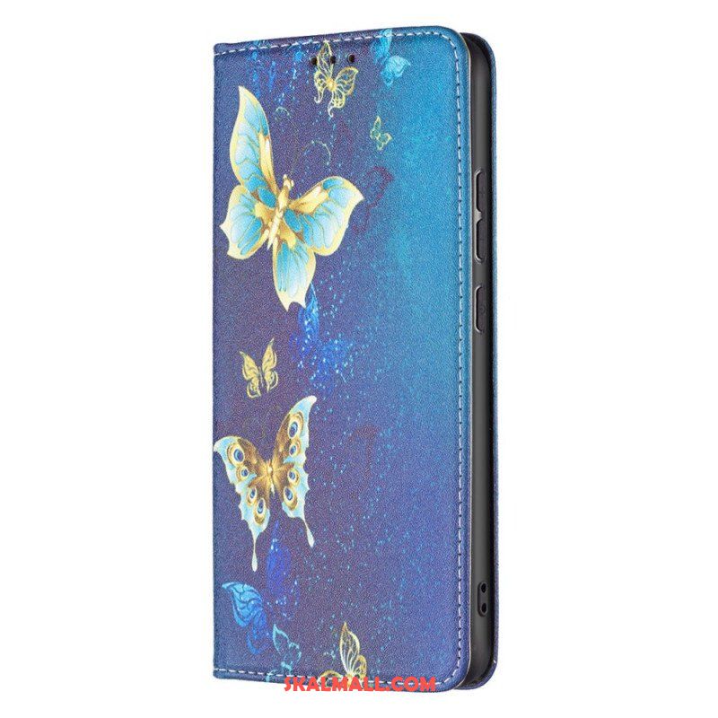 Folio-fodral Xiaomi 12 / 12X Läderfodral Färgglada Fjärilar