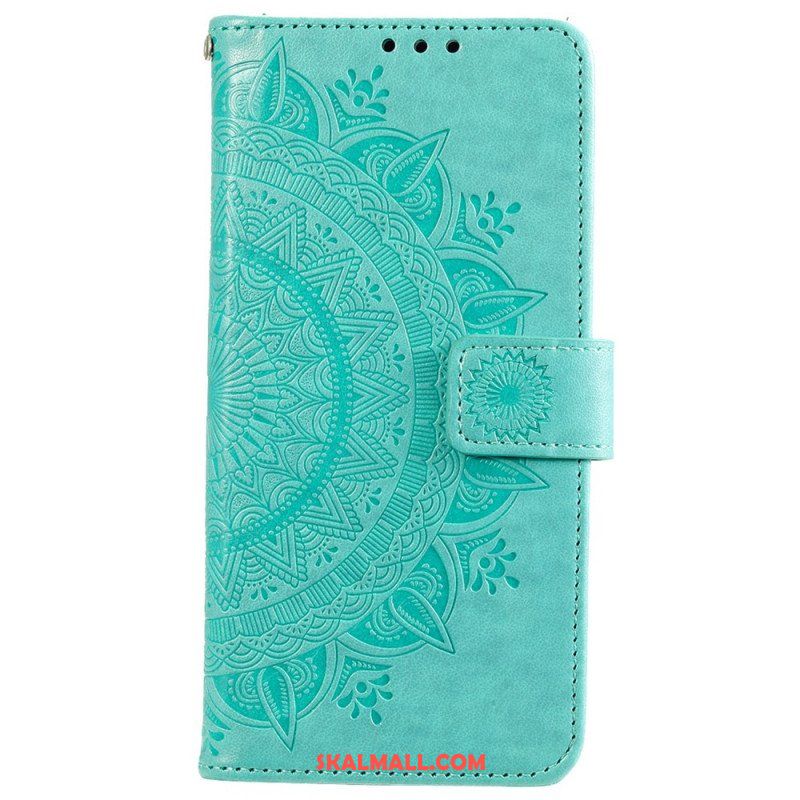 Folio-fodral Xiaomi 12 Pro Med Kedjar Strappy Sun Mandala