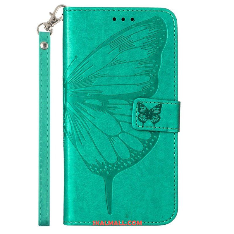 Folio-fodral Xiaomi 13 Lite Butterfly Design Med Lanyard