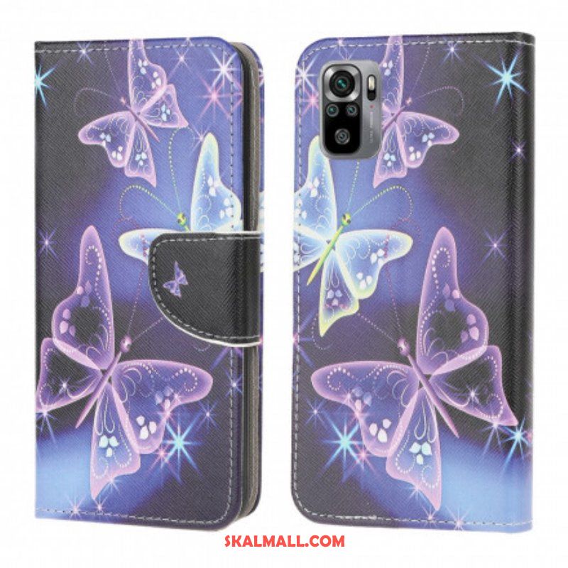 Folio-fodral Xiaomi Redmi Note 10 / 10S Fjärilar