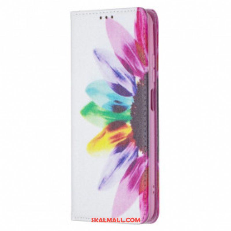 Folio-fodral Xiaomi Redmi Note 10 / 10S Läderfodral Akvarell Blomma