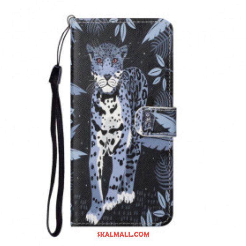 Folio-fodral Xiaomi Redmi Note 10 Pro Med Kedjar Strappy Leopard