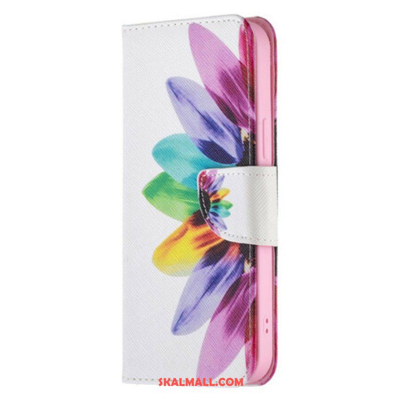 Folio-fodral iPhone 13 Pro Max Akvarell Blomma