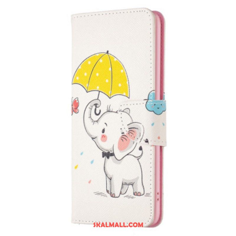 Folio-fodral iPhone 14 Pro Max Elefant I Regnet
