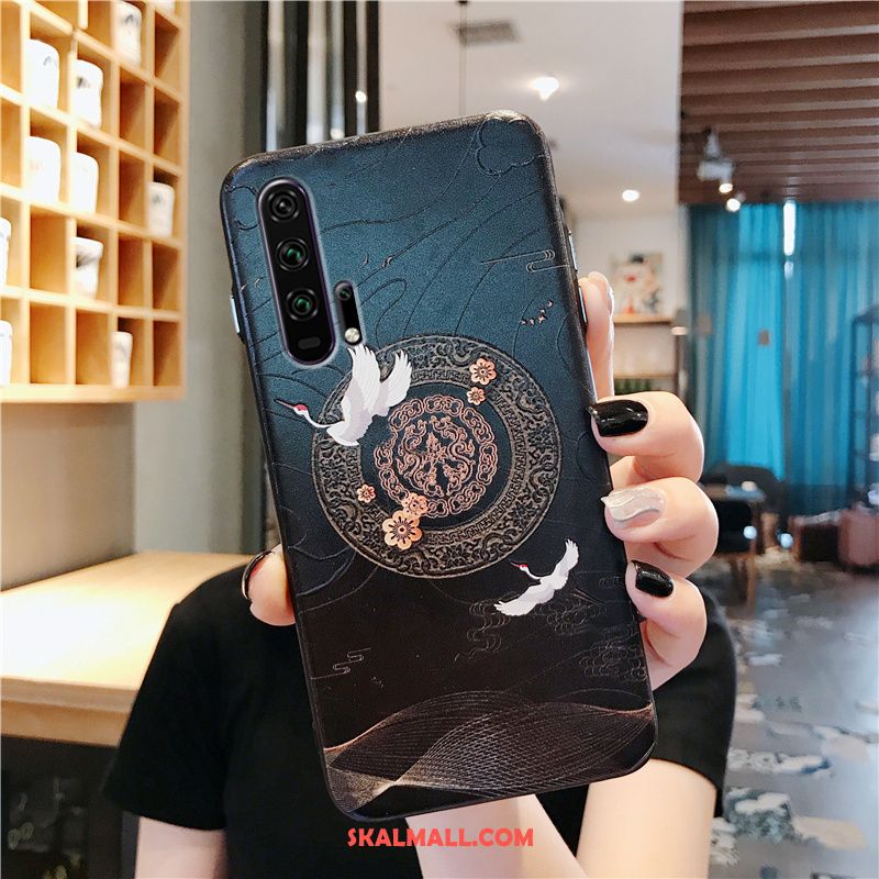 Honor 20 Pro Skal Hängsmycken Blå Kinesisk Stil Mjuk Kreativa Fodral Butik